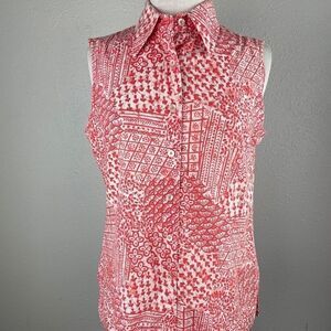 Vintage Country Suburbans Sleeveless Top EUC